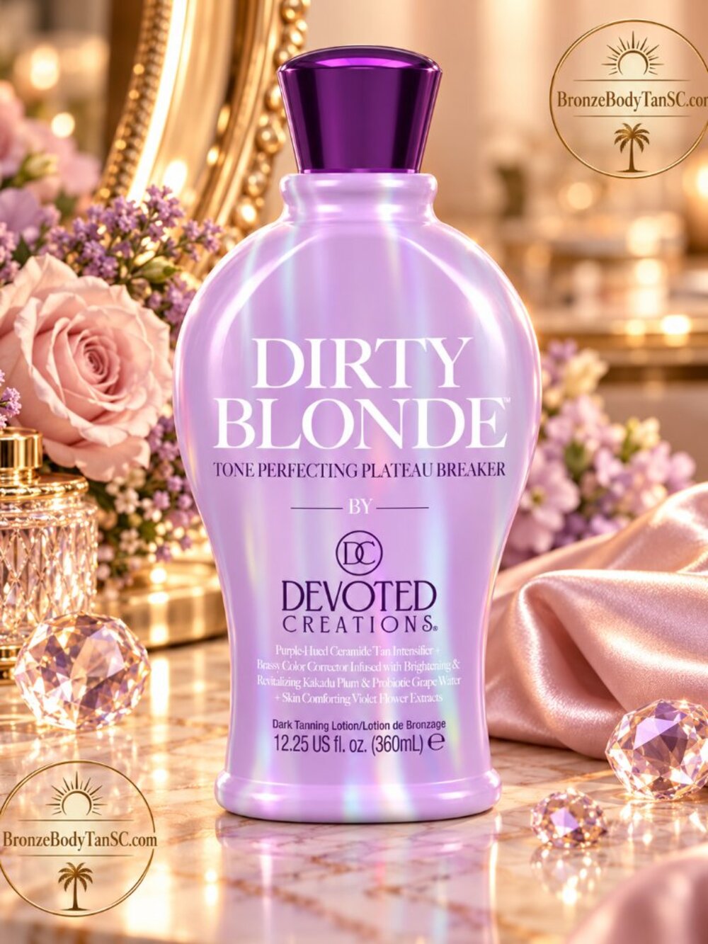 ☀️Dirty Blonde☀️ Devoted Creations -Purple-hued intensifier - Tanning Lotion